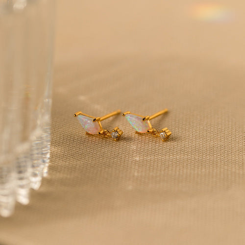 Kite Gemstone Stud Earrings