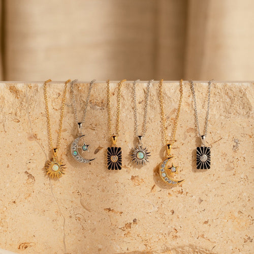 Celestial Pendant Necklace Collection