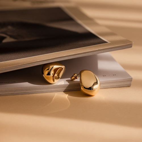 Bold Teardrop Stud Earrings