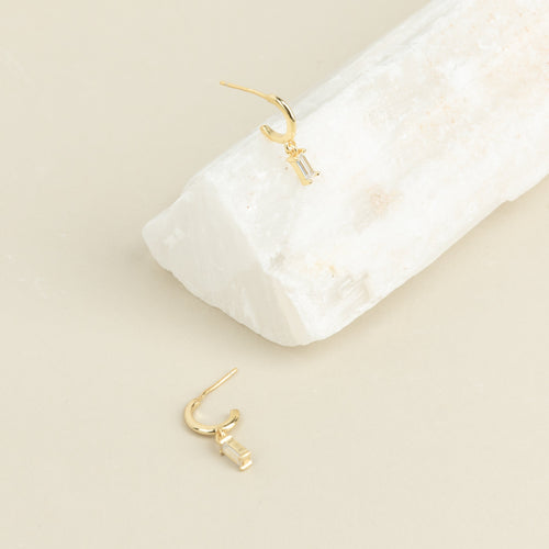 Baguette Glamour Hoops