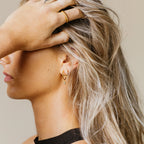 Elevate Your Look with Elegance: Elle Baguette Hoops