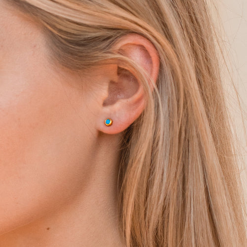 Ariel Turquoise Stud Earrings