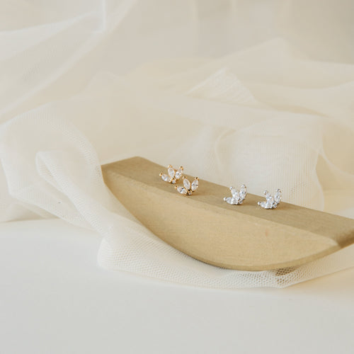 Arya Petal Stud Earrings
