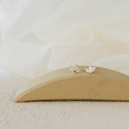 Arya Petal Stud Earrings