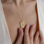 Calendar Birthstone Charm Necklace