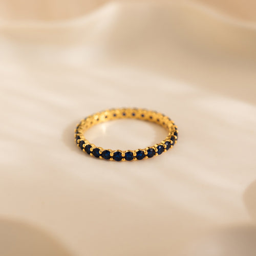Custom Eternity Tennis Birthstone Ring
