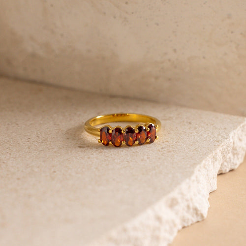 The Oval Birthstone Ring