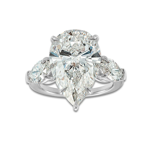 Rio Ring 18K White Gold, E, VS1 | IGI Certified, 10 ct Center