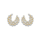 7 ctw Pear Lab Grown Diamond Earrings 14K Yellow Gold, DE, VS1