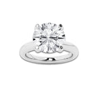 3 ctw Round Lab Grown Diamond Solitaire Engagement Ring Platinum, D, VVS | 3 ct Center