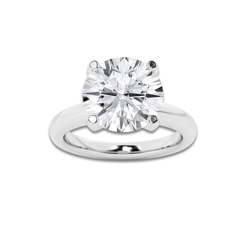3 ctw Round Lab Grown Diamond Solitaire Engagement Ring Platinum, D, VVS | 3 ct Center
