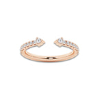Callie 1/4 ctw Round Lab Grown Diamond Nesting Wedding Band 14K Rose Gold, DE, VS1