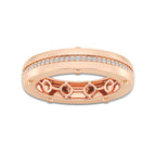 1/6 ctw Round Lab Grown Diamond Wedding Band 14K Rose Gold, DE, VS1