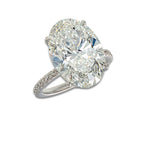 Connaught Ring 18K White Gold, E, VS1 | IGI Certified, 10 2/3 ct Center