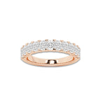 April 1 5/8 ctw Radiant Lab Grown Diamond Anniversary Band 14K Rose Gold, DE, VS1