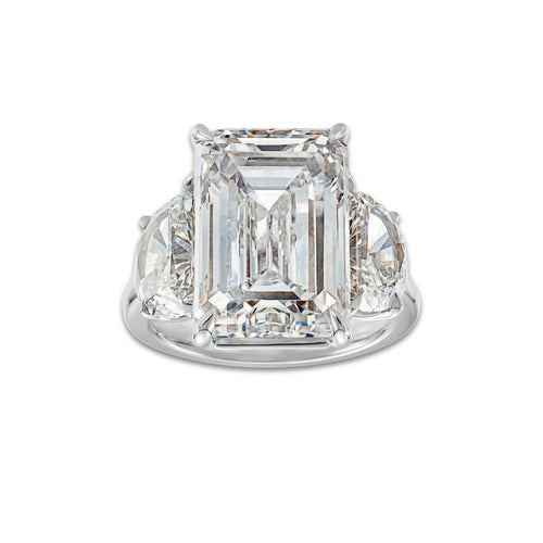 Sedona Ring 18K White Gold, E, VS1 | IGI Certified, 10 ct Center