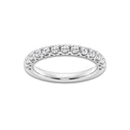 1/2 ctw Round Lab Grown Diamond Prong Set Wedding Band Platinum, DE, VS1