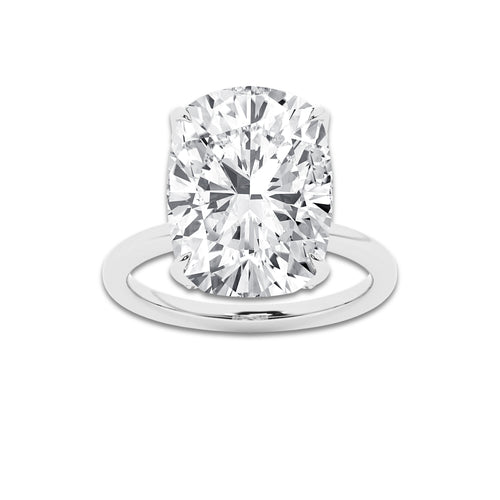 10 1/4 ctw Cushion Lab Grown Diamond Engagement Ring D, VVS | IGI Certified,