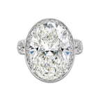 Maui Ring 18K White Gold, E, VS1 | IGI Certified, 12 ct Center