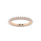 Shyra 1/2 ctw Round Lab Grown Diamond Wedding Band 14K Rose Gold, DE, VS1