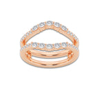 Kiara 1/2 ctw Oval Lab Grown Diamond Ring Enhancer 14K Rose Gold, DE, VS1