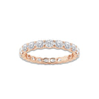 Caroline 1 ctw East-West Oval Lab Grown Diamond Eternity Band - 2.1mm Width 14K Rose Gold, DE, VS1