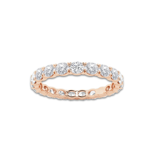 Caroline 1 ctw East-West Oval Lab Grown Diamond Eternity Band - 2.1mm Width 14K Rose Gold, DE, VS1