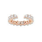 Esme 1 1/3 ctw Multi-Shape Lab Grown Diamond Nesting Wedding Band 14K Rose Gold, DE, VS1