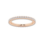 Maya 1/2 ctw Round Lab Grown Diamond Wedding Band 14K Rose Gold, DE, VS1