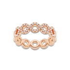 Carmen 1/4 ctw Round Lab Grown Diamond Circle Band 14K Rose Gold, DE, VS1