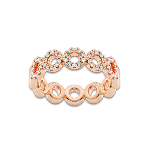 Carmen 1/4 ctw Round Lab Grown Diamond Circle Band 14K Rose Gold, DE, VS1
