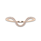 1 7/8 ctw Curve River Bangle Bracelet 14K Rose Gold, DE, VS1