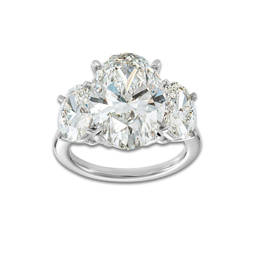 Sofia Ring 18K White Gold, E, VS1 | IGI Certified, 7 3/7 ct Center
