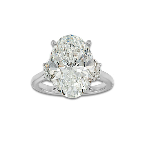 Bora Bora Ring 18K White Gold, E, VS1 | IGI Certified, 10 ct Center