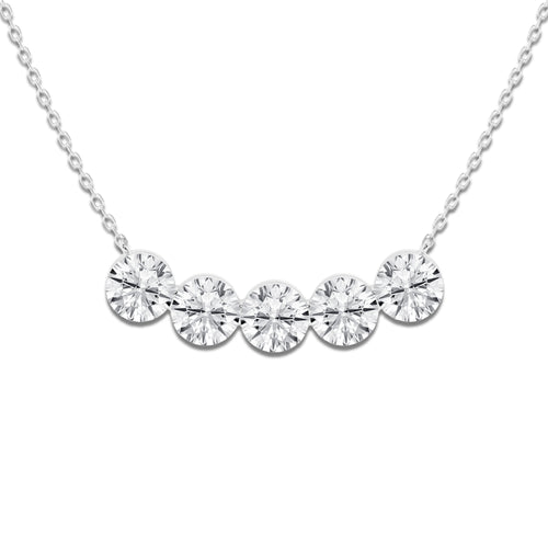 Boundless Arc 14K White Gold, DE, VS1
