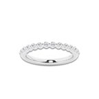 Millie 1/4 ctw Round Lab Grown Diamond Floating Wedding Band 14K White Gold, DE, VS1