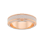 1 1/3 ctw Round Lab Grown Diamond Eternity Band - 6.5mm Width 14K Rose Gold, DE, VS1
