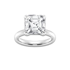 5.00 ctw Asscher Lab-Grown Diamond Solitaire Engagement Ring in Platinum for Women | Colorless D, VVS1 Clarity, IGI Certified