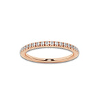 Shylin 1/2 ctw Round Lab Grown Diamond Wedding Band 14K Rose Gold, DE, VS1