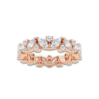Desiree 2 ctw Marquise Lab Grown Diamond Alternating Eternity Band - 4.4mm Width 14K Rose Gold, DE, VS1