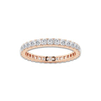 Paula 1 ctw Princess Lab Grown Diamond Eternity Band - 2.2mm Width 14K Rose Gold, DE, VS1