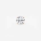 1 1/2 ctw Round Lab Grown Diamond Single Stud Earring 14K Rose Gold, E, VS1 | IGI Certified, 1 1/2 ct Center