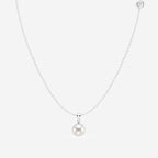 7.5 - 8.0 mm Cultured Freshwater Pearl Pendant 14K White Gold
