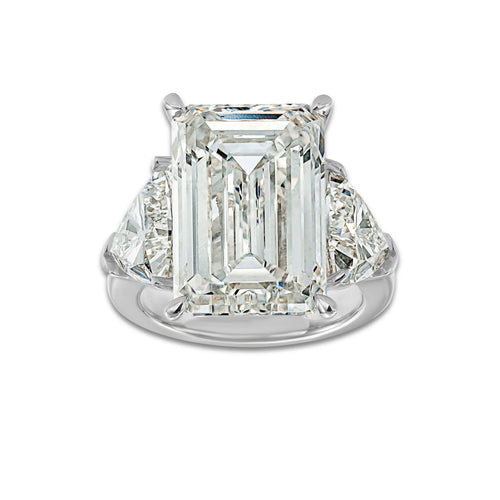Andorra Ring 18K White Gold, E, VS1 | IGI Certified, 15 ct Center