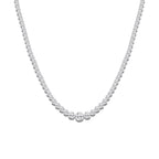 Boundless Riviera Necklace 14K White Gold, DE, VS1 | 1 ct Center