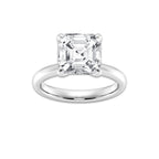 4.00 ctw Asscher Lab-Grown Diamond Solitaire Engagement Ring in 14K White Gold for Women | Colorless D, VVS1 Clarity, IGI Certified
