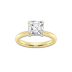 2.00 ctw Asscher Lab-Grown Diamond Solitaire Engagement Ring in 14K Yellow Gold for Women | Colorless D, VVS1 Clarity, IGI Certified