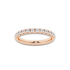Blair 1/2 ctw Round Lab Grown Diamond Wedding Band 14K Rose Gold, DE, VS1