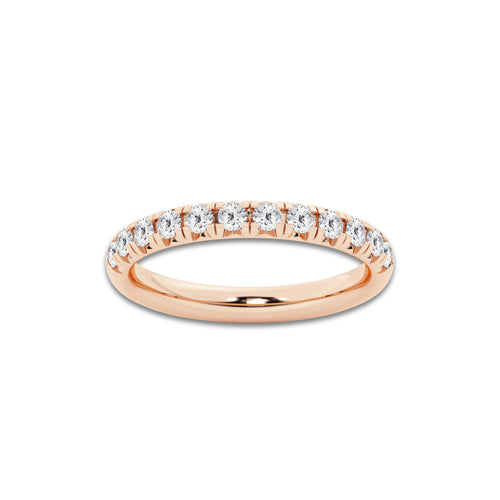 Blair 1/2 ctw Round Lab Grown Diamond Wedding Band 14K Rose Gold, DE, VS1