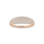 Tapestry näas Bombë 2/3 ctw Round Lab Grown Diamond Pave Band 14K Rose Gold, DE, VS1